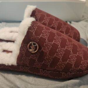 MICHAEL michael kors womens slippers size 8, mulberry